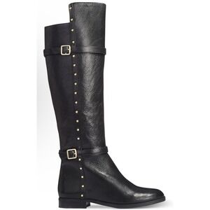 INC International Concepts Women's 7.5 Black Knee-High Riding Boots Wide Calf
